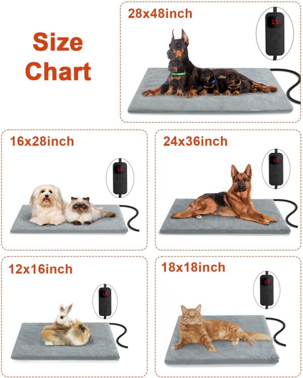 Waterproof Heated Pet Pad (28″L x 16″W) - Image 2