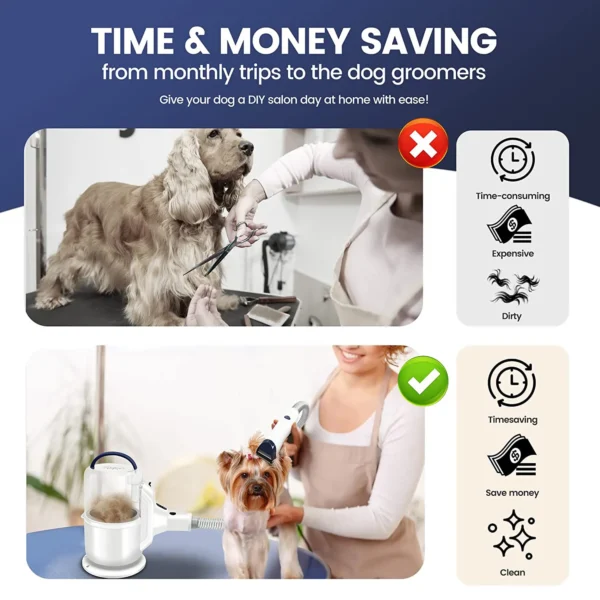Tookto Pet Grooming Kit with Vacuum - Image 2
